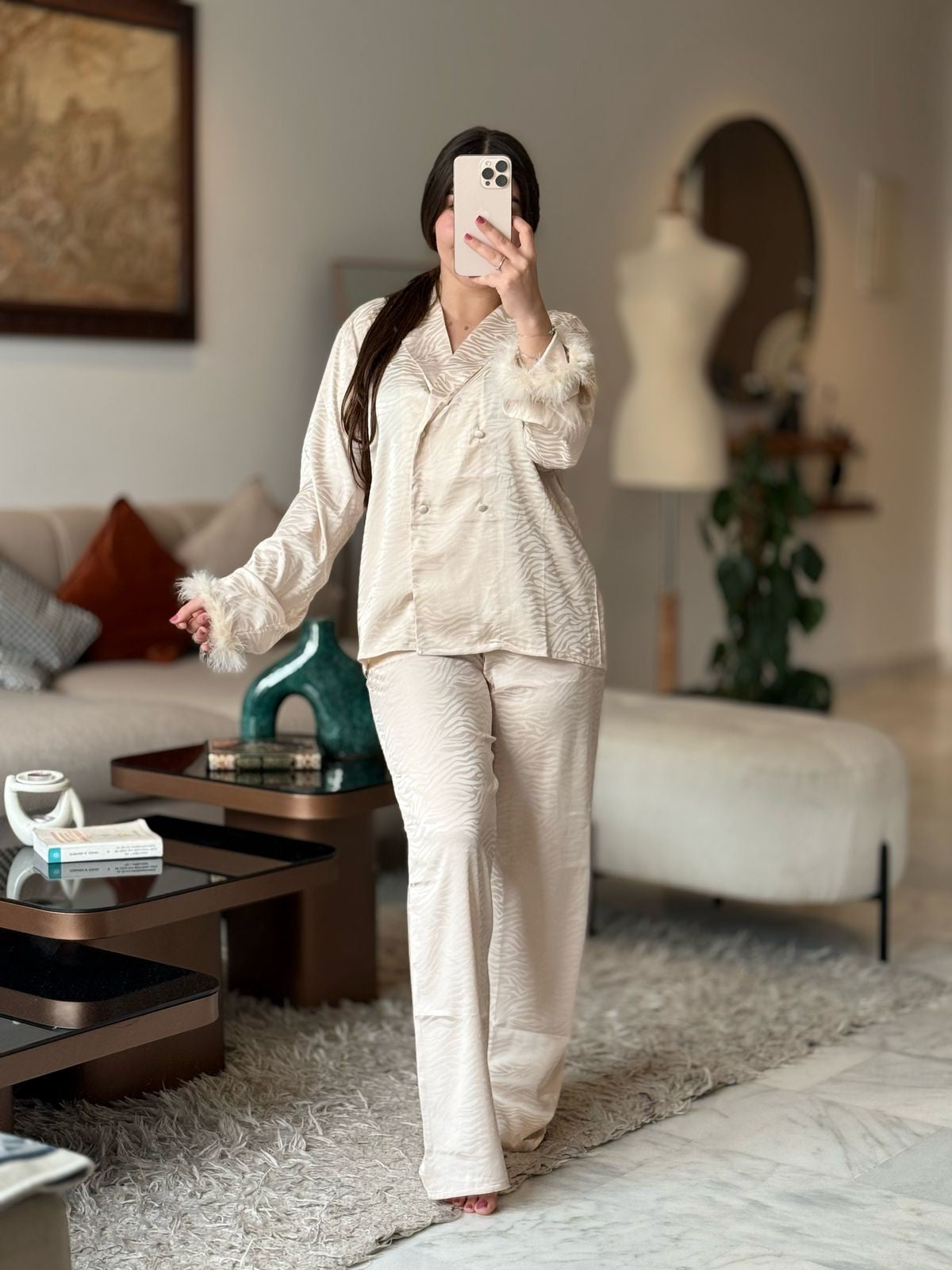 Pyjama satiné zébré REF/17582