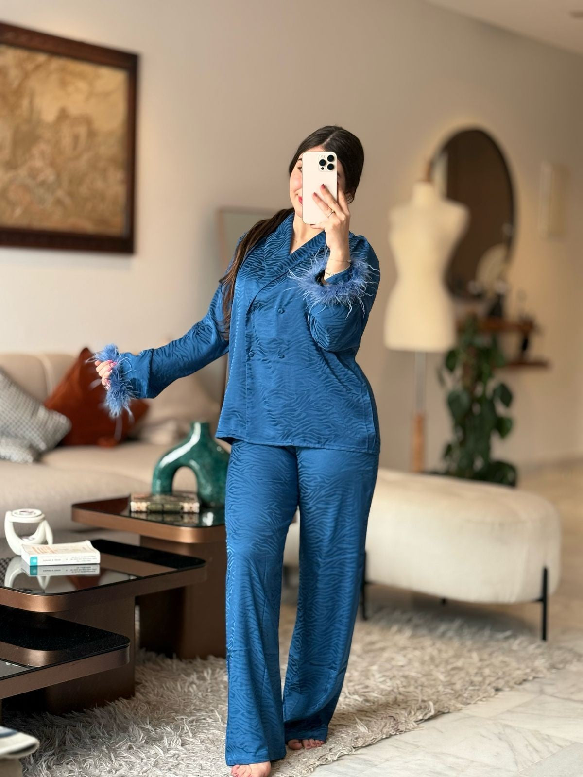 Pyjama satiné zébré REF/17582