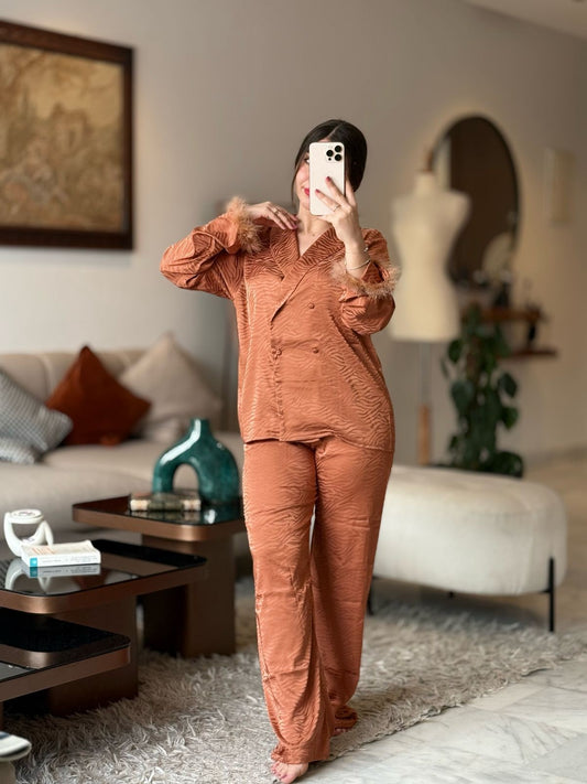 Pyjama satiné zébré REF/17582